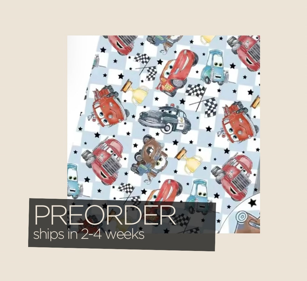 Cars Sun Hat - Made to Order - Ships in 2-4 weeks