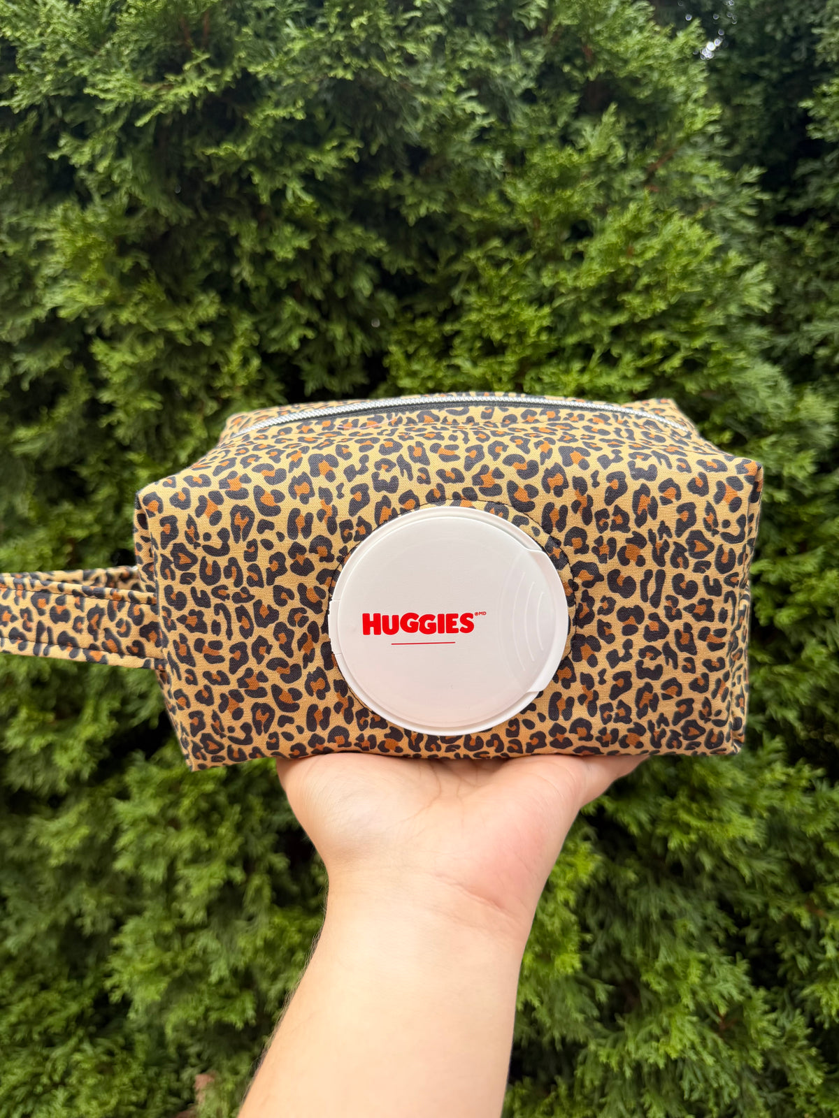 Cheetah Diaper and Wipe Pouch