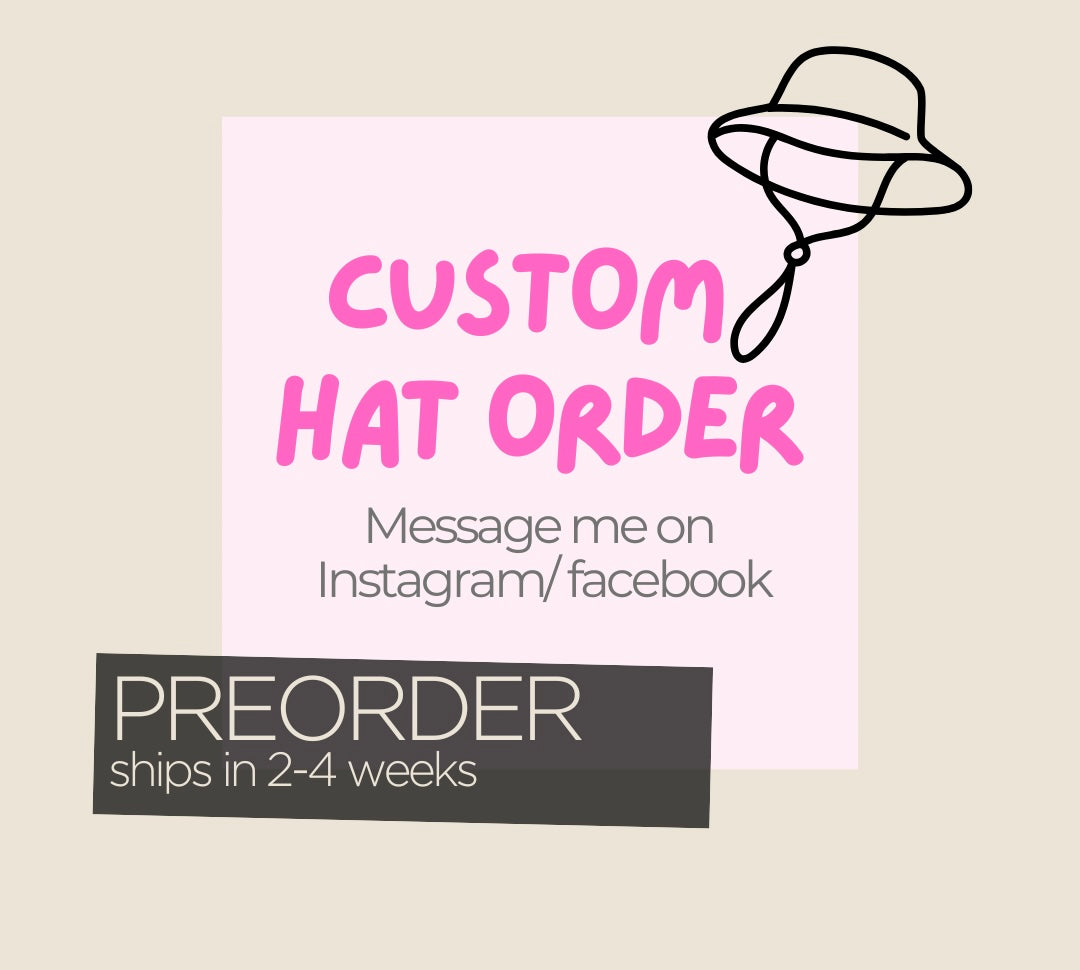 CUSTOM ORDER Sun Hat - Made to Order - Ships in 2-4 weeks