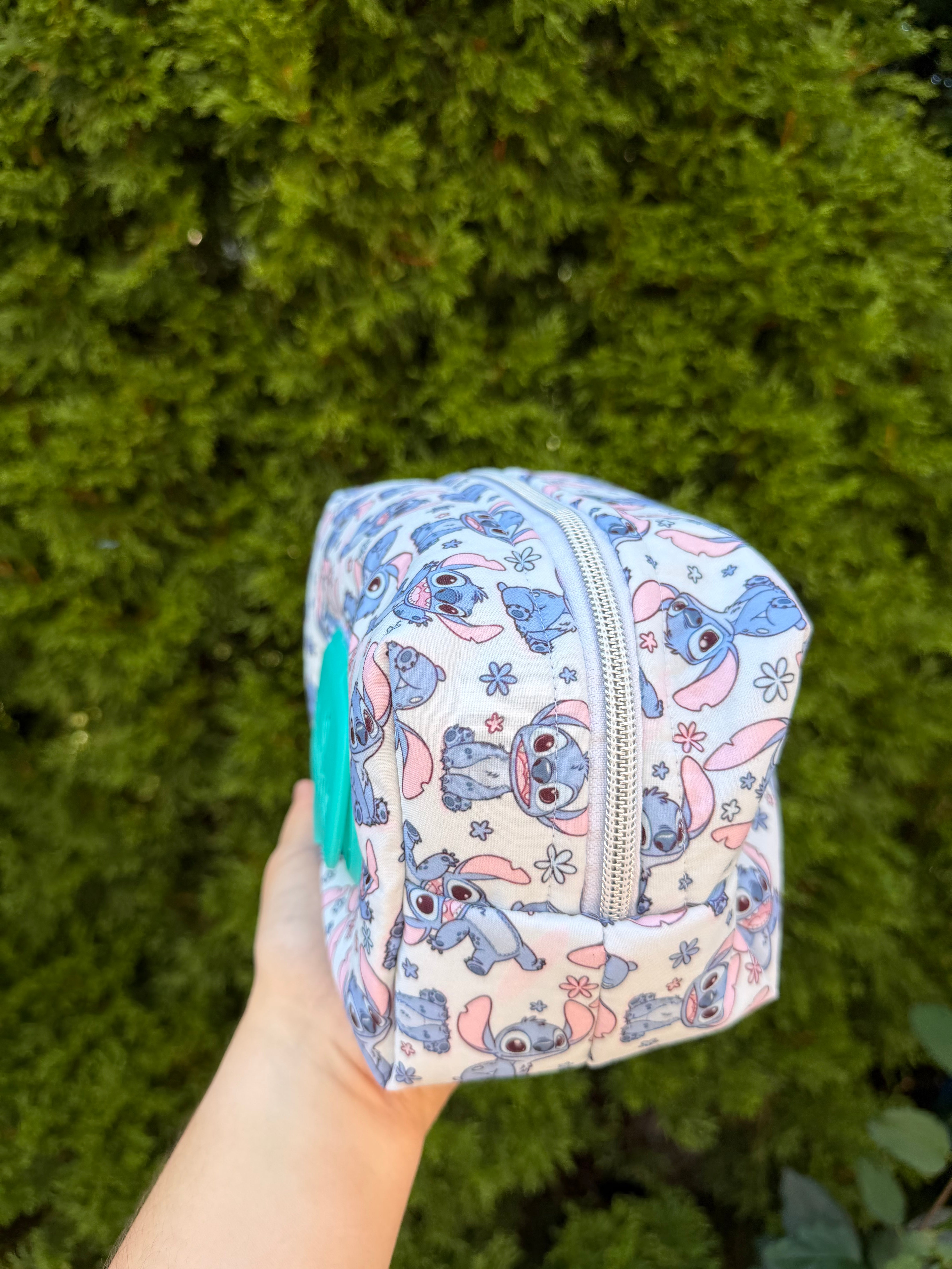 Blue Alien Diaper and Wipe Pouch