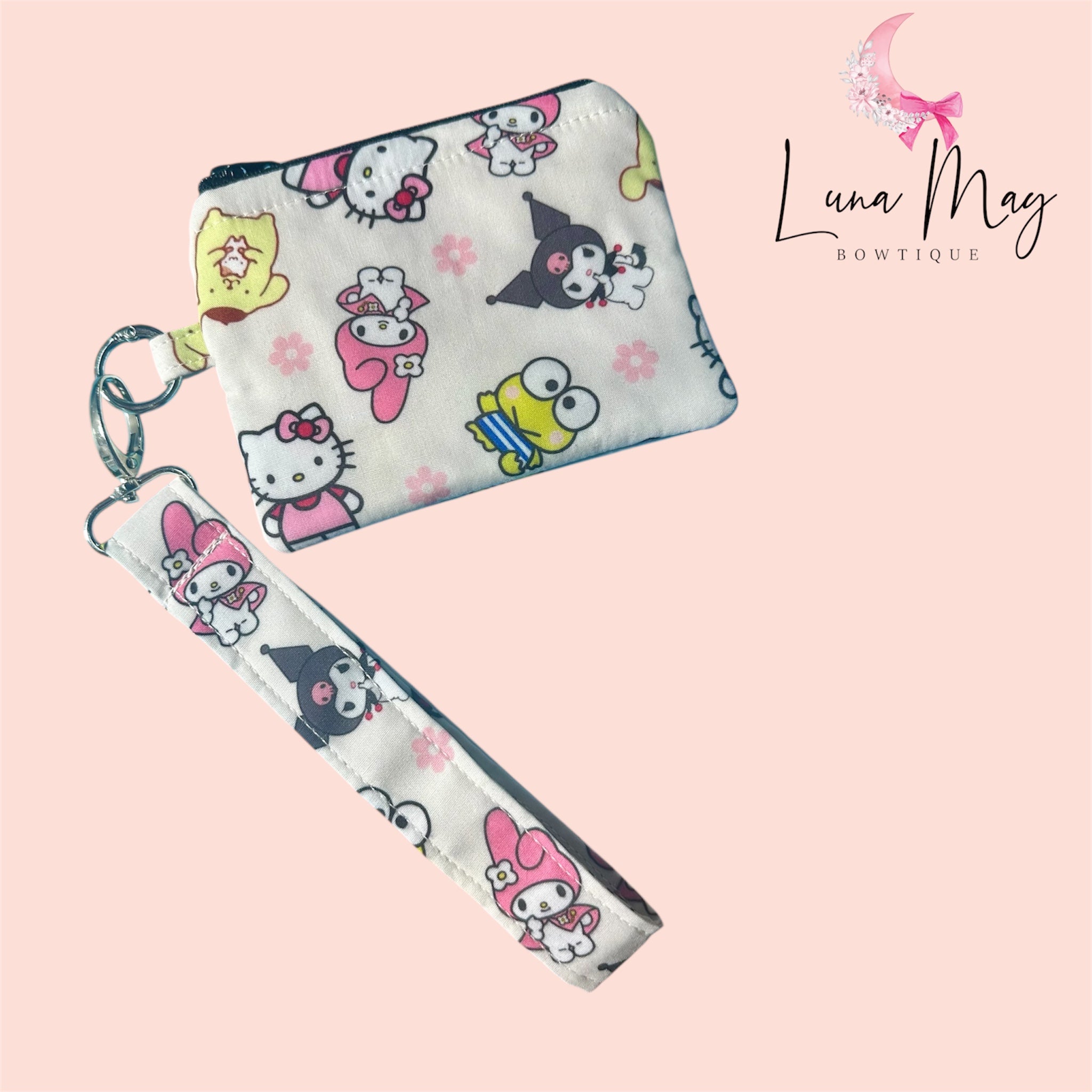 Kitty Coin pouch & keychain wristlet