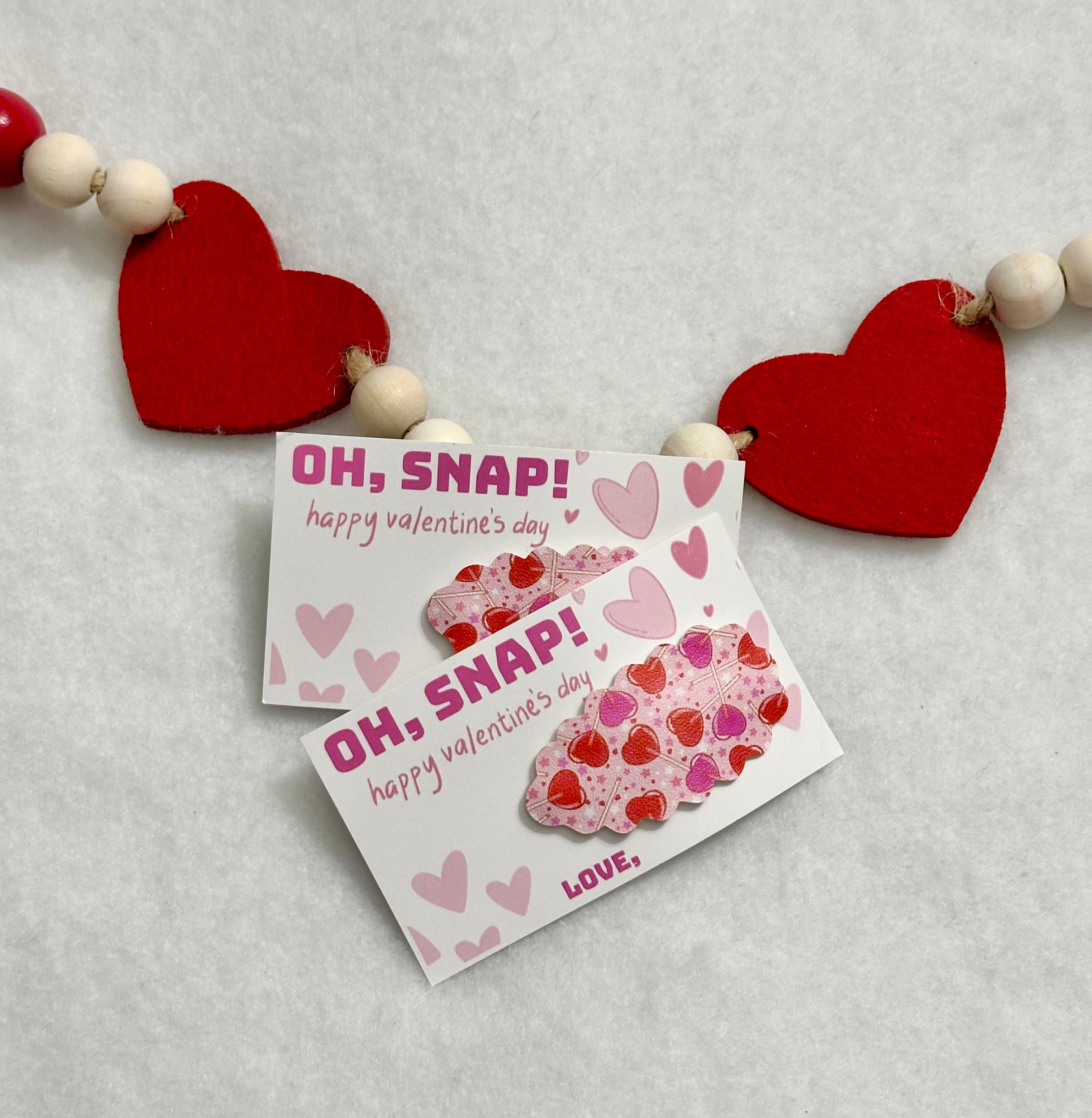 Heart Lolipops Snap Clip