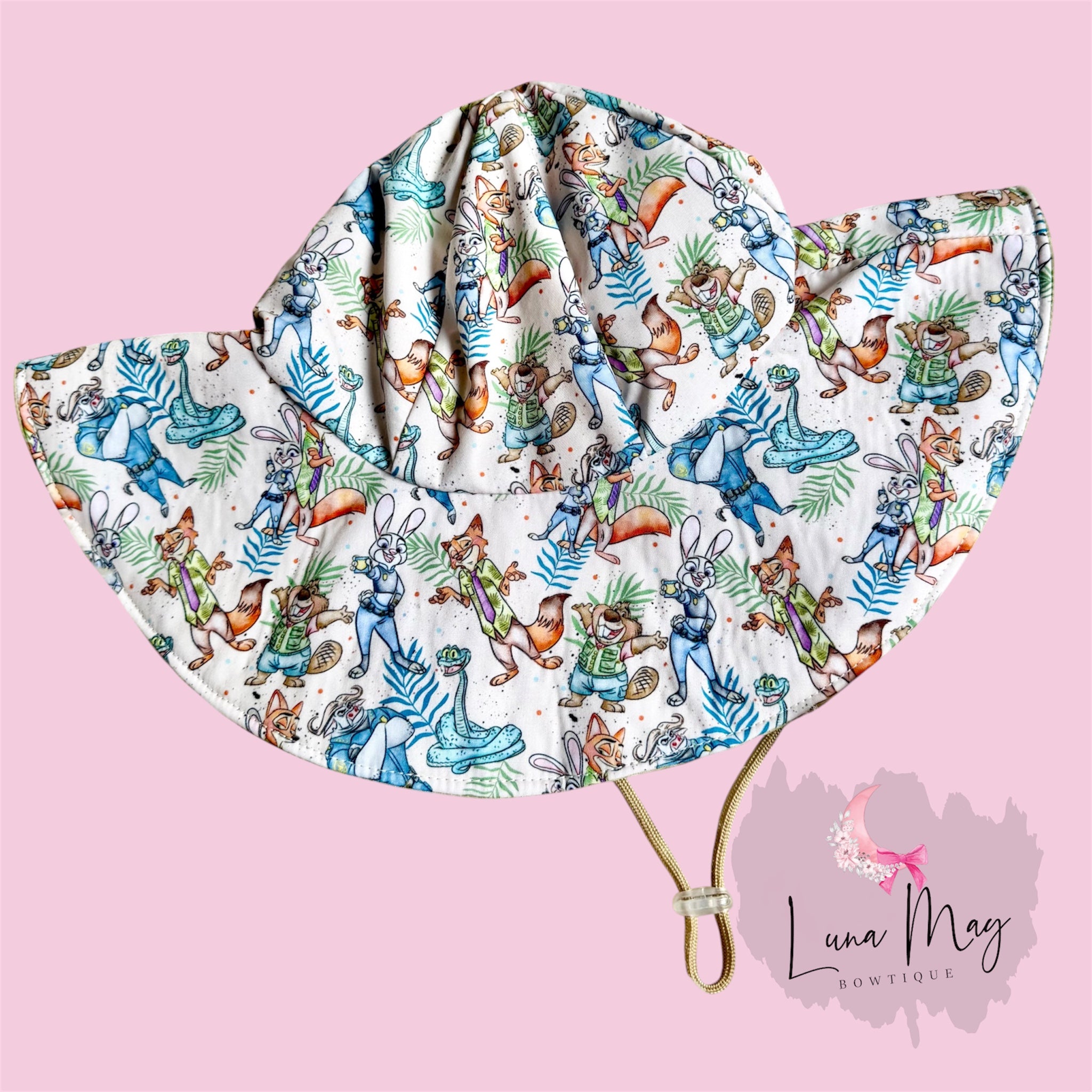 Zoo Sun Hat - Made to Order - Ships in 2-4 weeks