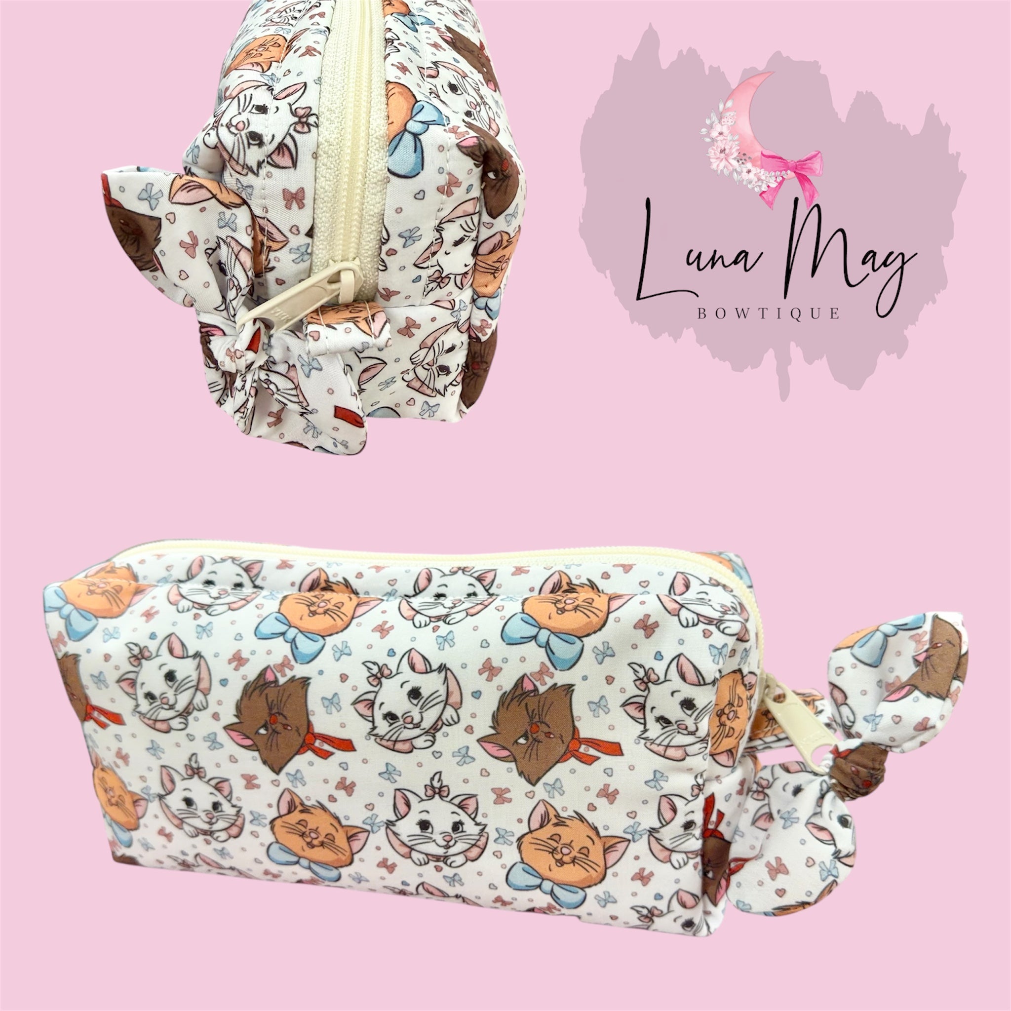 Kitty Cats Boxy Zipper Pouch