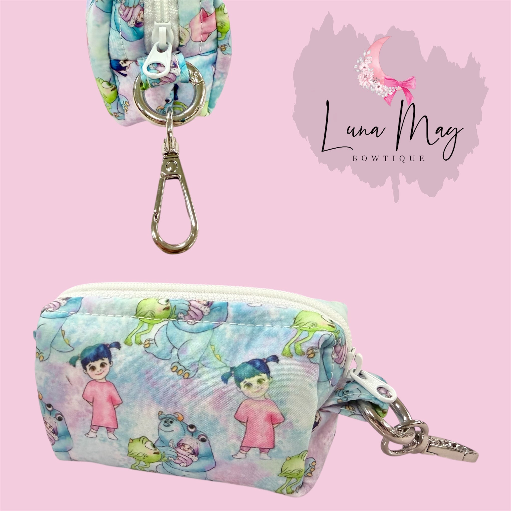 Monsters small boxy pouch