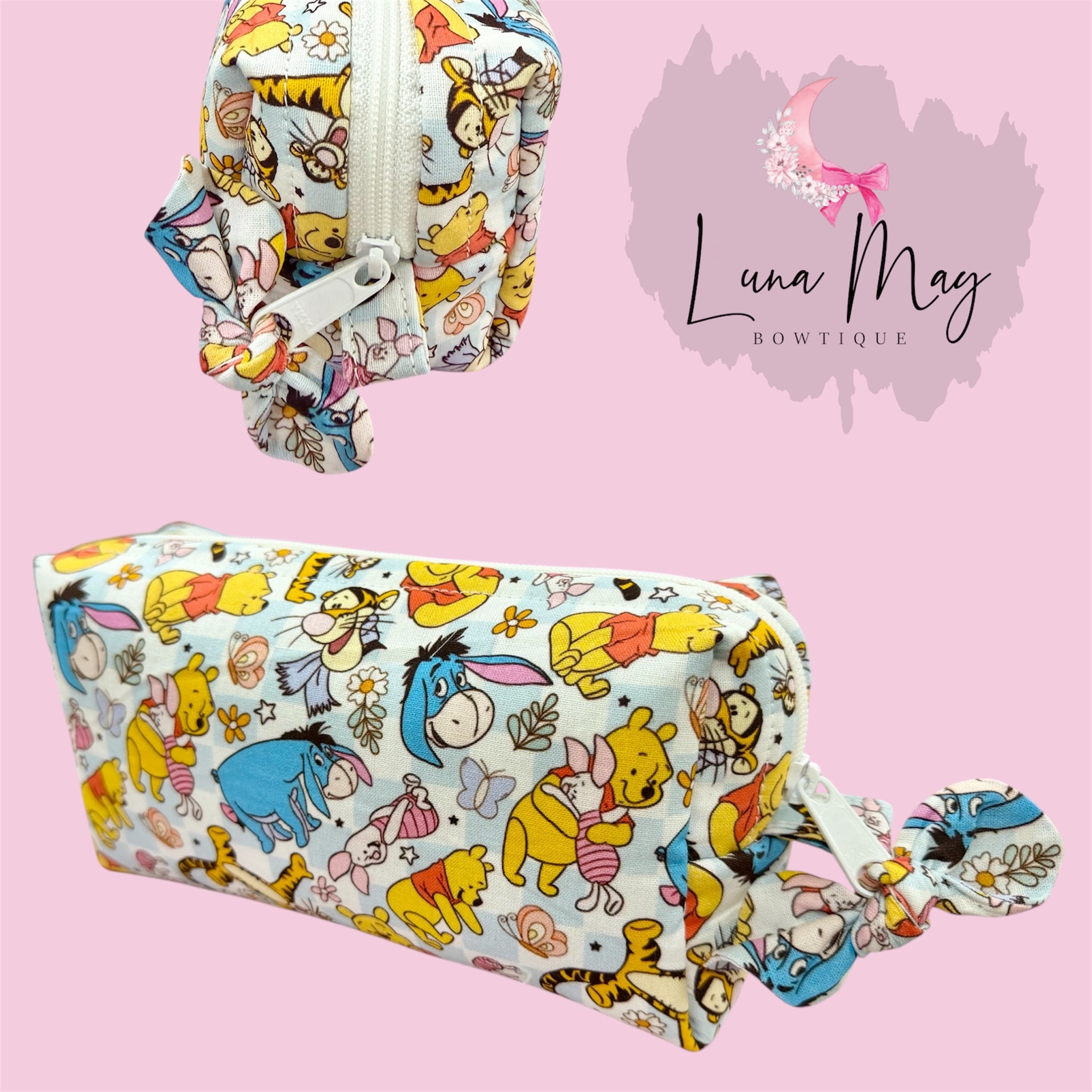 Bear and Friends Boxy Zipper Pouch