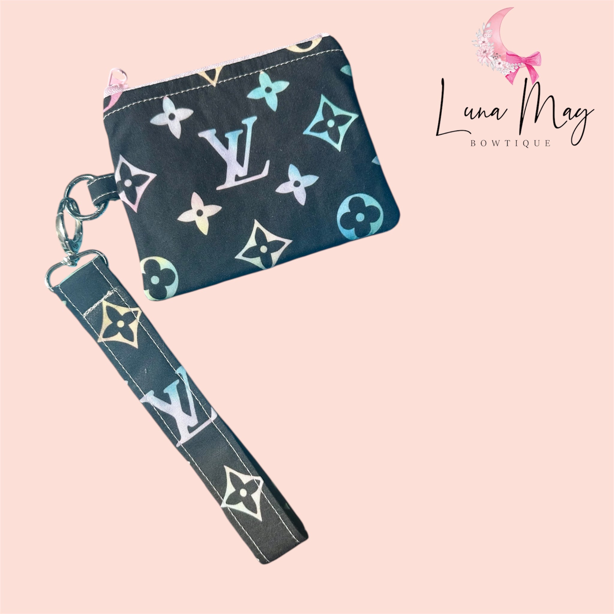 Designer L  V Coin pouch & keychain wristlet