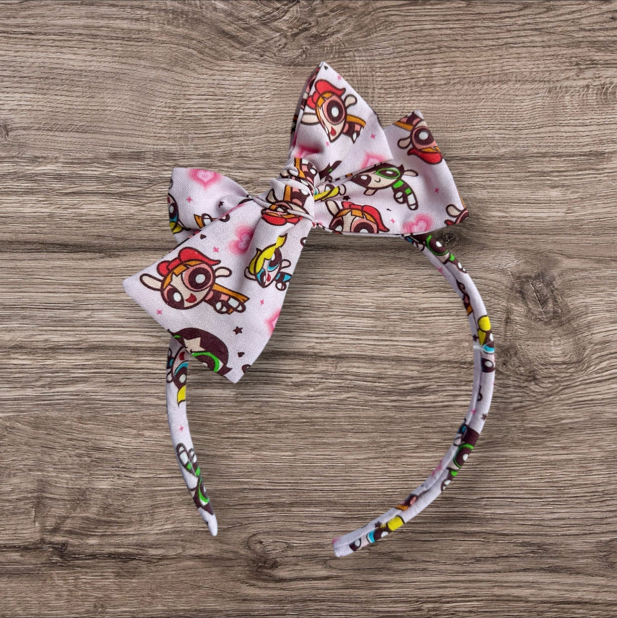 Power Girls Bow on a Headband