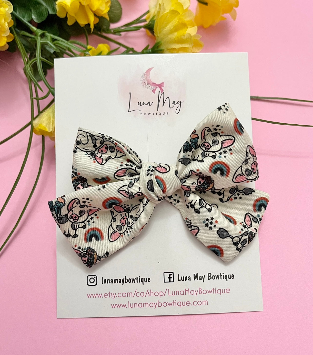 Sidekick Friends Fabric Hair Bow